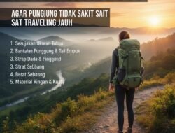 Tips Memilih Tas Backpack yang Ergonomis Agar Punggung Tidak Sakit Saat Traveling Jauh
