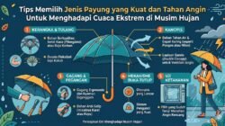 Tips Memilih Jenis Payung yang Kuat dan Tahan Angin Untuk Menghadapi Cuaca Ekstrem di Musim Hujan